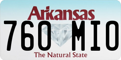 AR license plate 760MIO