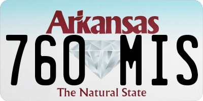 AR license plate 760MIS