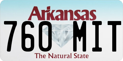 AR license plate 760MIT