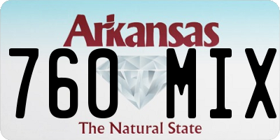 AR license plate 760MIX