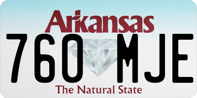 AR license plate 760MJE