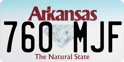 AR license plate 760MJF