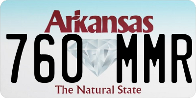 AR license plate 760MMR