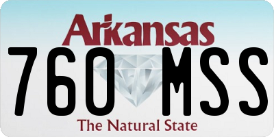 AR license plate 760MSS