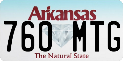 AR license plate 760MTG