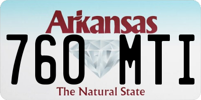 AR license plate 760MTI