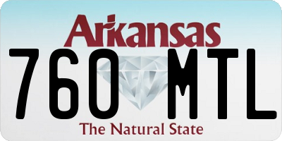 AR license plate 760MTL