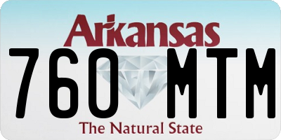 AR license plate 760MTM