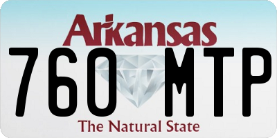 AR license plate 760MTP