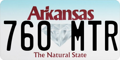 AR license plate 760MTR