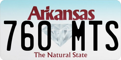 AR license plate 760MTS