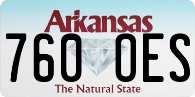 AR license plate 760OES