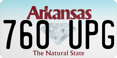 AR license plate 760UPG