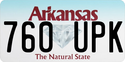 AR license plate 760UPK