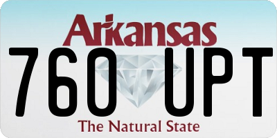 AR license plate 760UPT