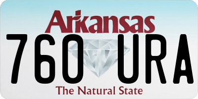 AR license plate 760URA