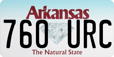 AR license plate 760URC