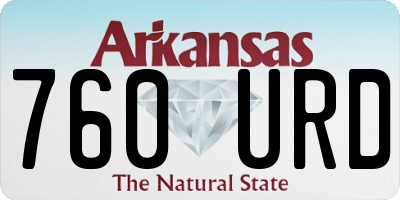 AR license plate 760URD