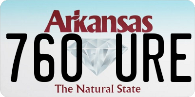 AR license plate 760URE