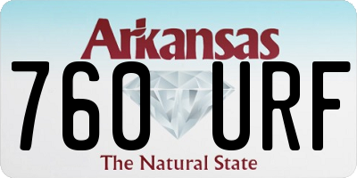 AR license plate 760URF