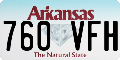 AR license plate 760VFH