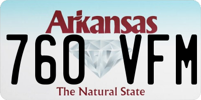 AR license plate 760VFM