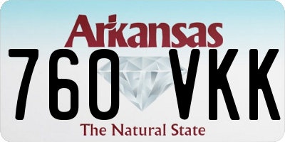 AR license plate 760VKK