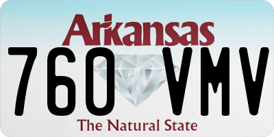 AR license plate 760VMV