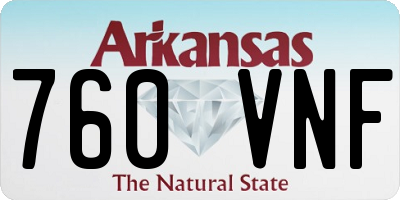 AR license plate 760VNF