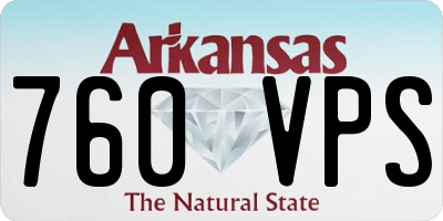 AR license plate 760VPS