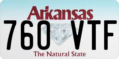 AR license plate 760VTF