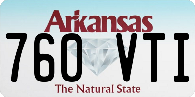 AR license plate 760VTI