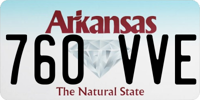 AR license plate 760VVE