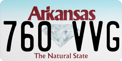 AR license plate 760VVG