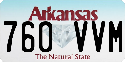 AR license plate 760VVM