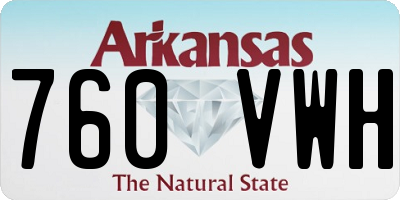 AR license plate 760VWH