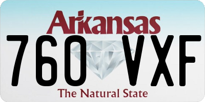 AR license plate 760VXF