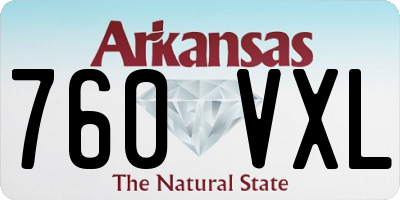 AR license plate 760VXL