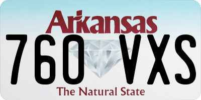 AR license plate 760VXS