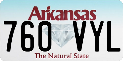 AR license plate 760VYL