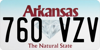AR license plate 760VZV
