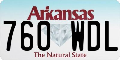 AR license plate 760WDL