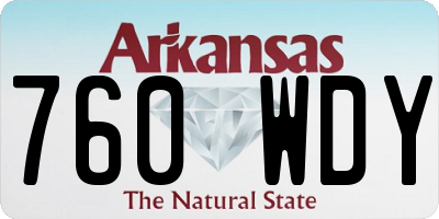 AR license plate 760WDY