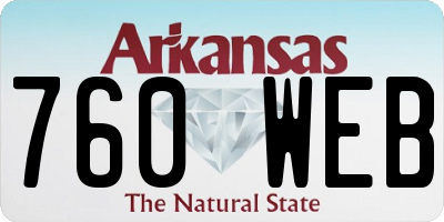 AR license plate 760WEB