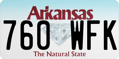 AR license plate 760WFK