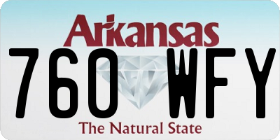 AR license plate 760WFY