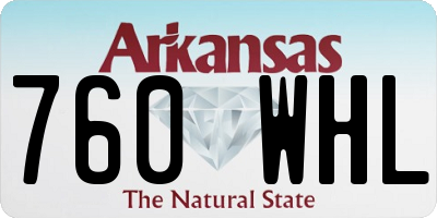 AR license plate 760WHL