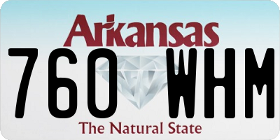 AR license plate 760WHM
