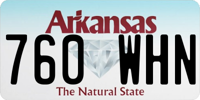 AR license plate 760WHN