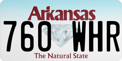 AR license plate 760WHR